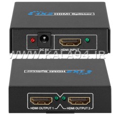 اسپلیتر HDMI مارک KAISER / مبدل 1 پورت به 2 پورت / پشتیبانی 1080 3D VER1 / به همراه آداپتور / بدون افت کیفیت
